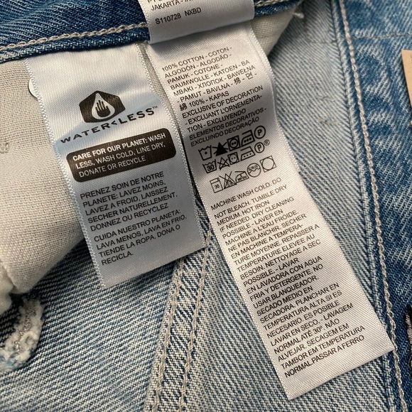 Levis Silver Tab Jeans 36x34 Loose Distressed Tapered Leg Denim Cotton -NWT - Picture 13 of 13